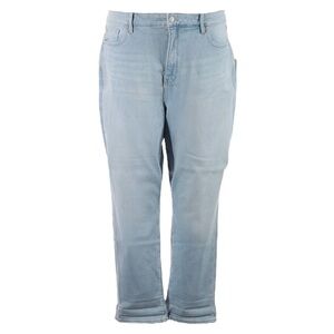 NYDJ Margot Girlfriend Jean 16W NWT Light Wash Dunes High Rise Lift Tuck Relaxed